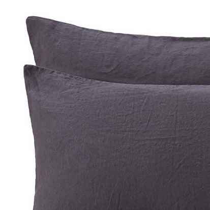 Mafalda Bed Linen in dark grey | Home & Living inspiration | URBANARA
