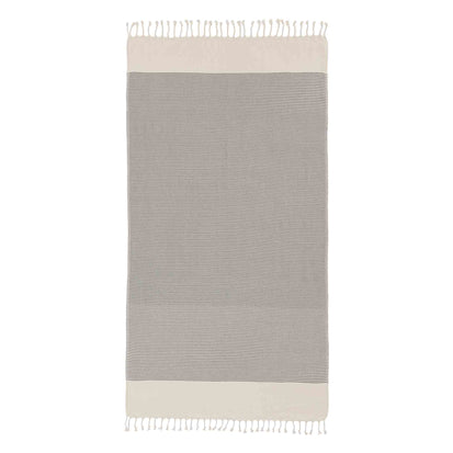 Bolu Hammam Towel in black & natural white | Home & Living inspiration | URBANARA