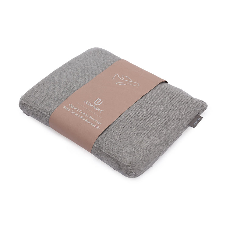 Coura Travel Set light grey melange, 100% organic cotton