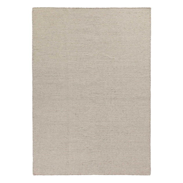 Udana wool rug [Sandstone melange/Natural white]